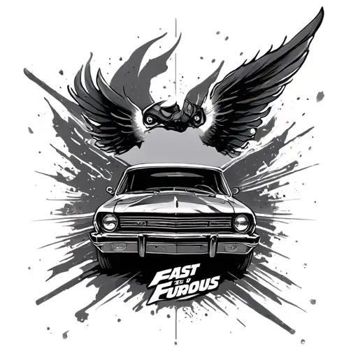 Fast And Furious tattoo design idea