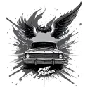 Fast And Furious tattoo design idea