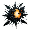 art,sagittarius,sun,fairy,flowers tattoo design idea