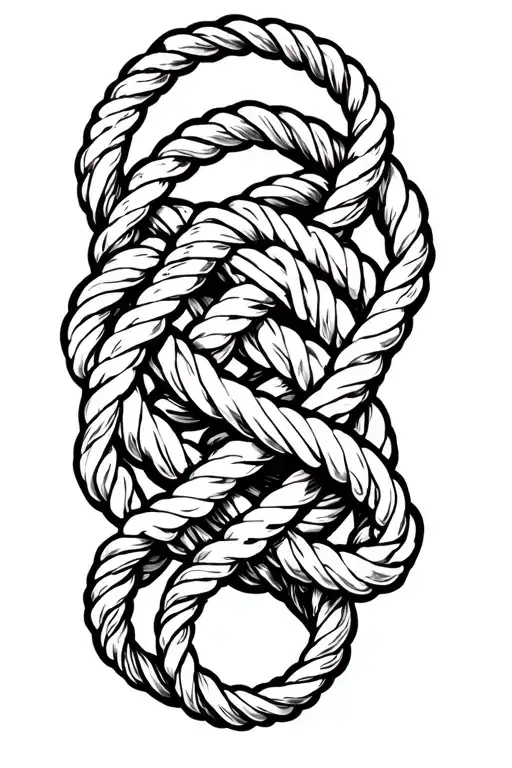 irish warrior knots ropes symbol tattoo design idea