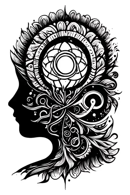 Symbol growth mindset tattoo design idea