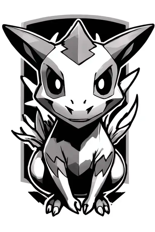 cubone pokemon tattoo design idea