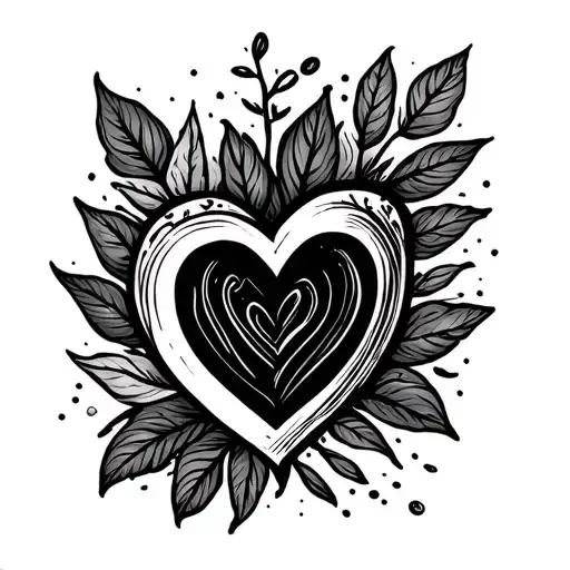 fine line simple minimal grandfather signature with a heart symbolizing love tattoo design idea