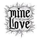 "mine love" Two Word Ambigram Generator tattoo design idea