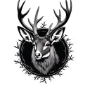 Jackalope tattoo design idea