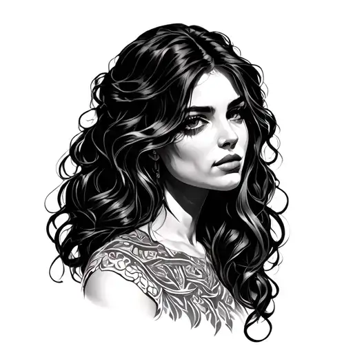 Maryjane tattoo design idea