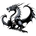 Cyberpunk Dragon tattoo design idea