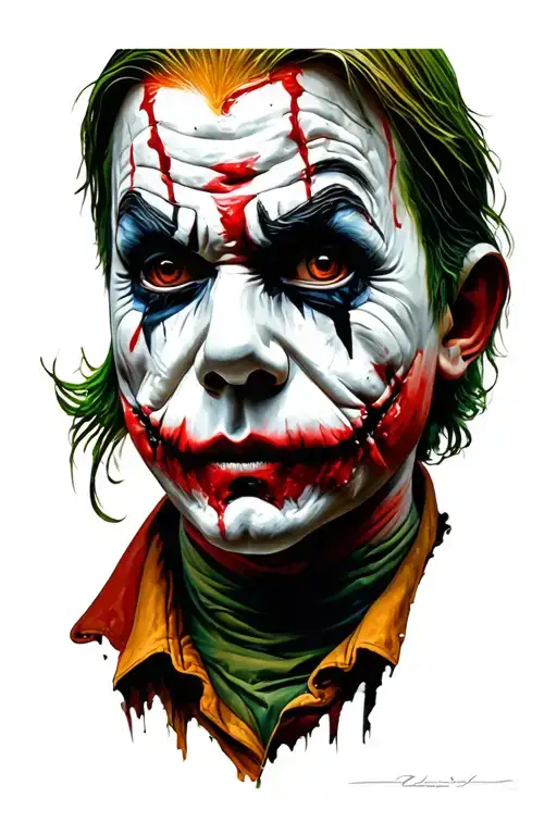 Freddy Kruger,michael myers,Jason,chucky,joker tattoo design idea