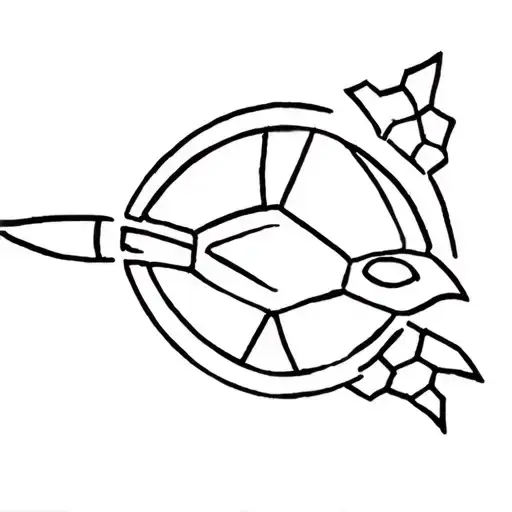 tmnt 2012 Leo simple tattoo tattoo design idea