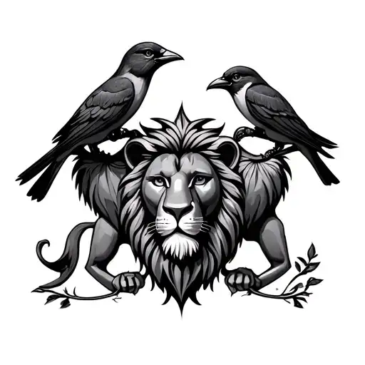 ajax amsterdam three little birds and lion of judah tattoo design idea