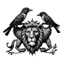 ajax amsterdam three little birds and lion of judah tattoo design idea