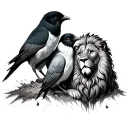 ajax amsterdam three little birds and lion of judah tattoo design idea