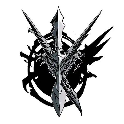 Spear Of Longinus Evangelion tattoo design idea