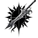 Spear Of Longinus Evangelion tattoo design idea