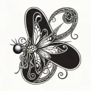 Celtic Dragonfly tattoo design idea