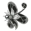 Celtic Dragonfly tattoo design idea