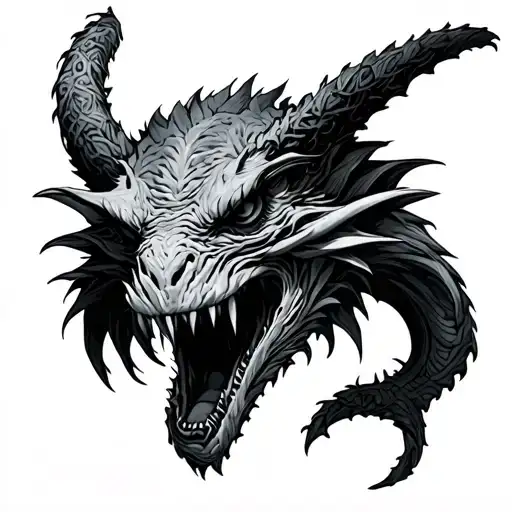 Cryptid tattoo design idea