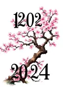 "1/20/2024" Cherry Blossom tree branch tattoo design idea
