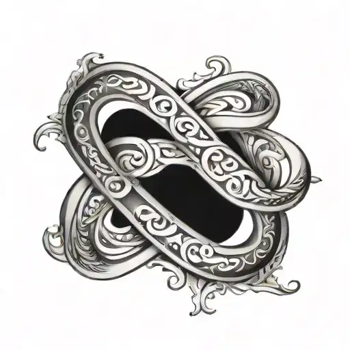INFINITY SYMBOL WITH THE NAMES AND HENRY AND BRANDON tattoo design idea