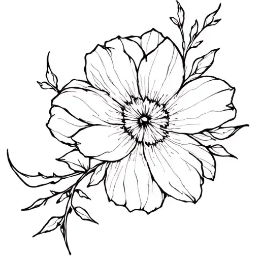 the flower of albedo genshin impact tattoo design idea