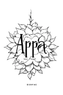 "Appa" memory tattoo tattoo design idea