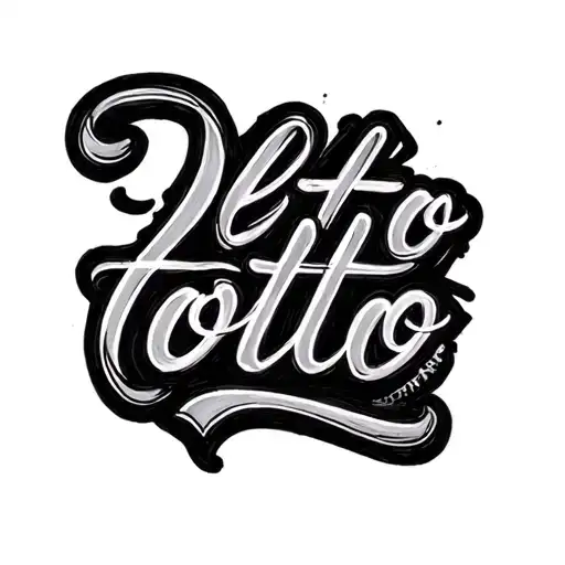 all lowercase, typewriter font, word otto tattoo design idea