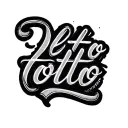 all lowercase, typewriter font, word otto tattoo design idea