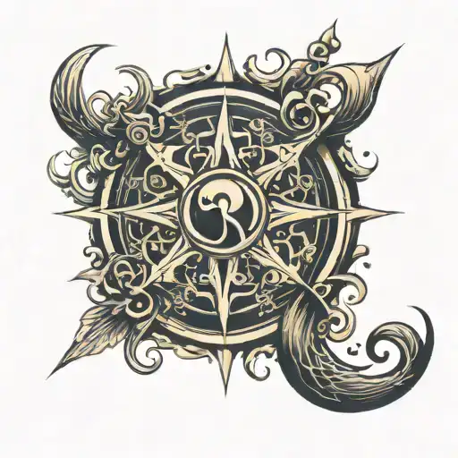 religious symbols tattoo design idea
