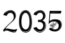 "2035" tattoo design idea