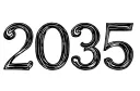 "2035" tattoo design idea
