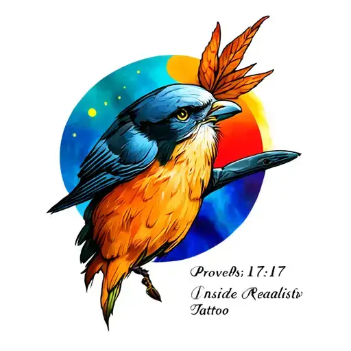 proverbs 17:17 inside tattoo design idea