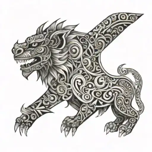 Balinese Barong tattoo design idea