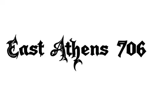 "East Athens 706" tattoo design idea