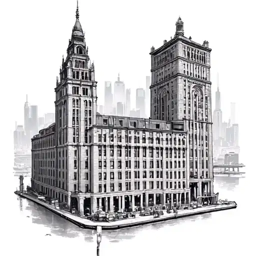 Liver Building tattoo design idea