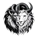 Capricorn leo and gemini zodiac sign tattoo design idea