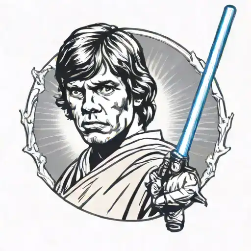 luke skywalker tattoo design idea