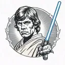 luke skywalker tattoo design idea