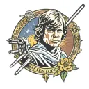 luke skywalker tattoo design idea