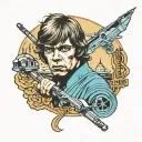 luke skywalker tattoo design idea