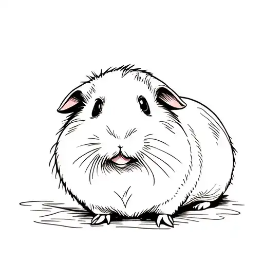 guinea pig tattoo design idea