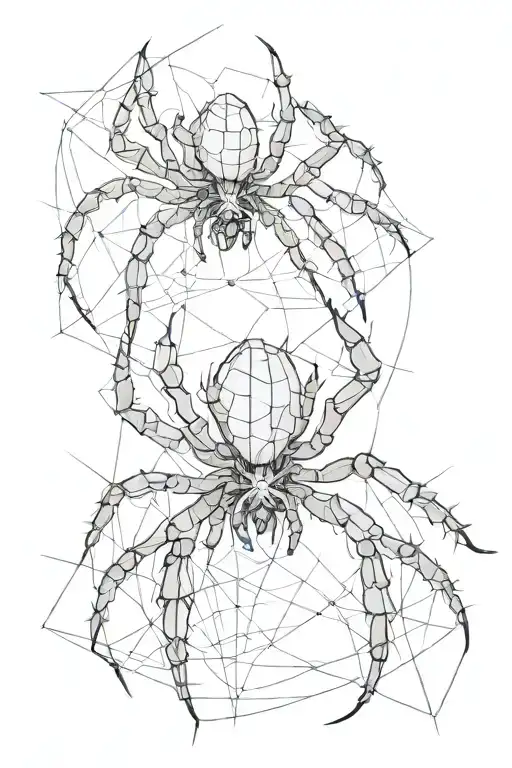 Spider tattoo design idea