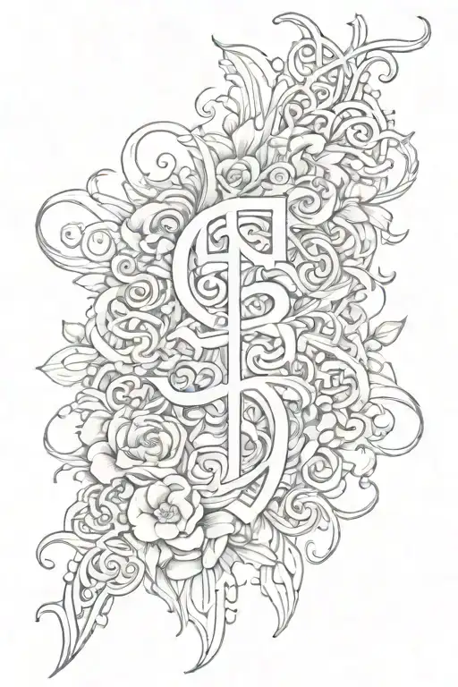 back tatto with psalms 46 and 5 tattoo design idea