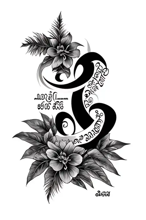 Fiji forearm tat with nehri written in small and jai shree ram written in Tamil  tattoo design idea
