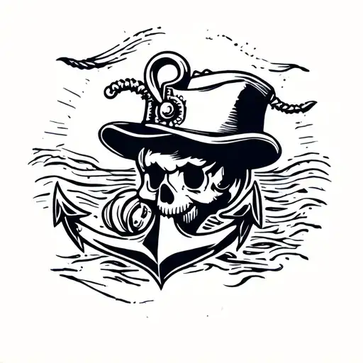 anchor Kirby Morgan hat tattoo design idea