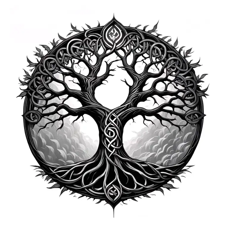 celtic tree of life back tattoo inspired tattoo design idea