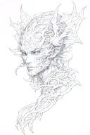 Gojo Satoru Hollow Purple tattoo design idea