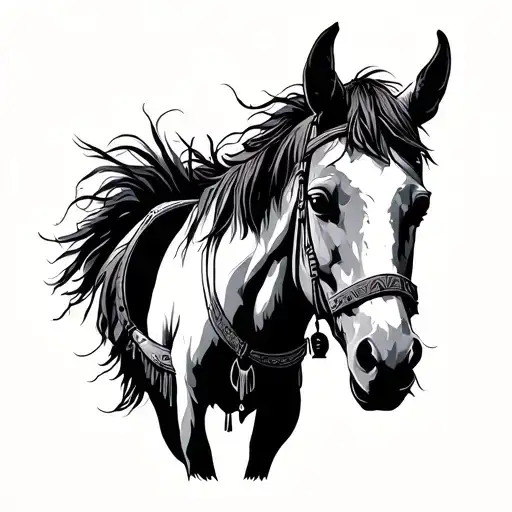 nomads steppe tattoo design idea