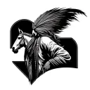 nomads steppe tattoo design idea