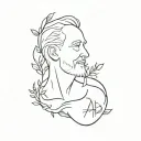 dad memorial tattoo design idea