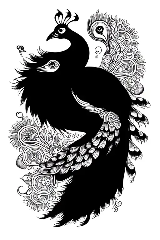 murugan vel peacocks features tattoo design idea